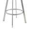 Armen Living Chelsea 29" Swivel Bar Stool with Brushed Stainless Steel and White Faux Leather LCCSBABSWH30 - alternate 4